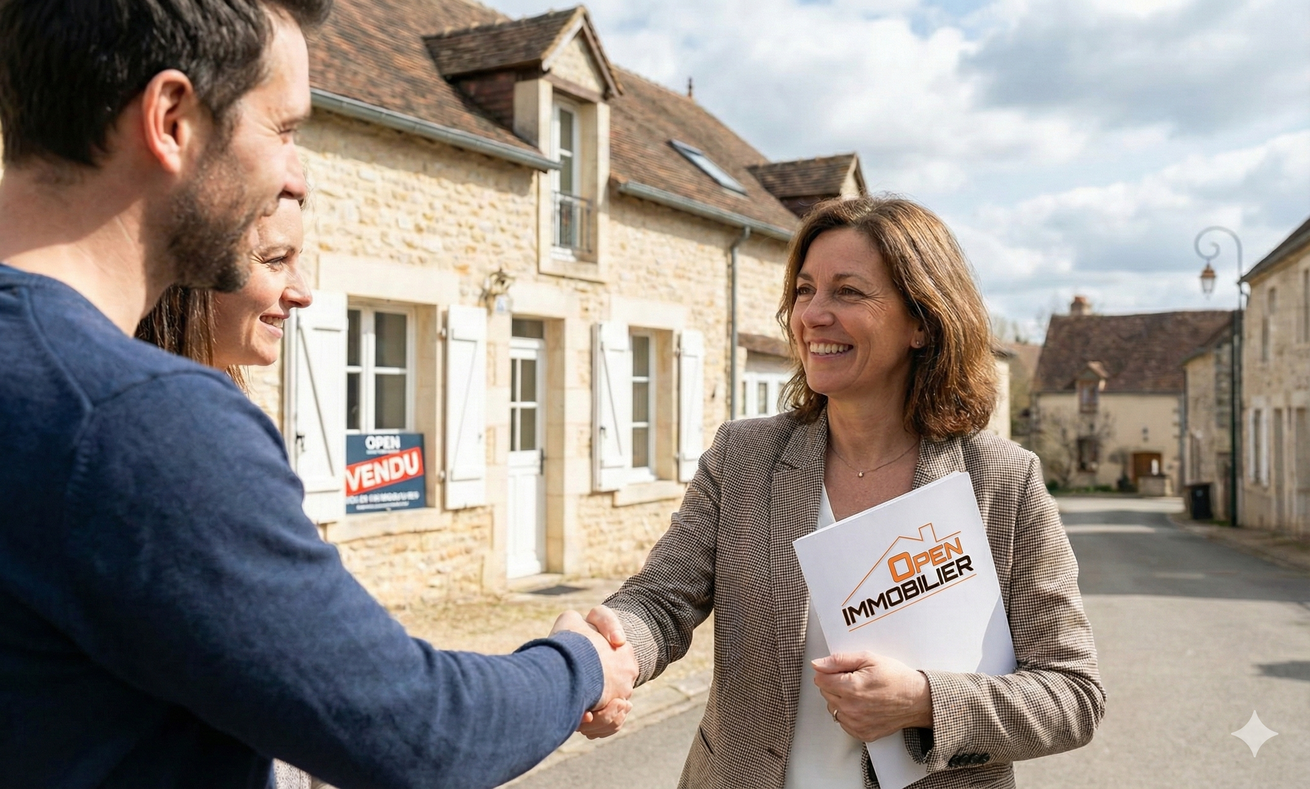 Agent Open Immobilier avec clients
